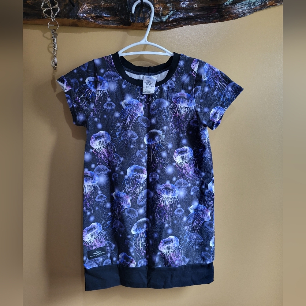 6-9yrs Jellyfish Tunic by wheat and Wildflower Handmade, EUC